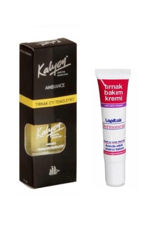 Kalyon Tırnak Eti Temizleyici + Lapitak Tırnak Bakım Kremi 15 Ml