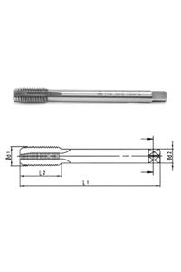 Makina Takım M18 Hss-e Din376/c Düz Kanallı Makina Kılavuzu-mte