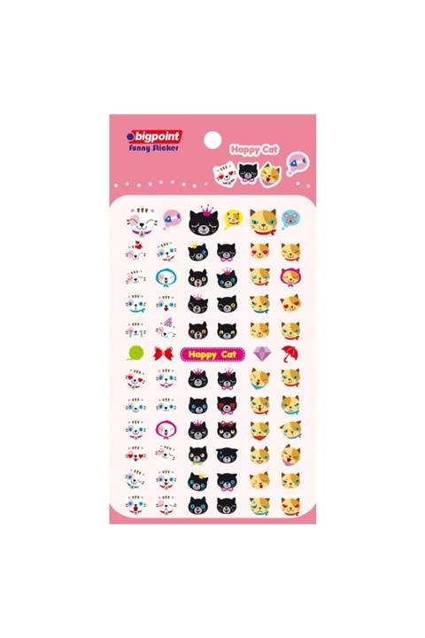 Bigpoint Sticker Mutlu Kediler 15'li Paket