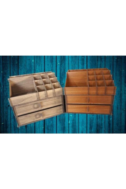 TuDe Tasarim Bej Makyaj Organizeri