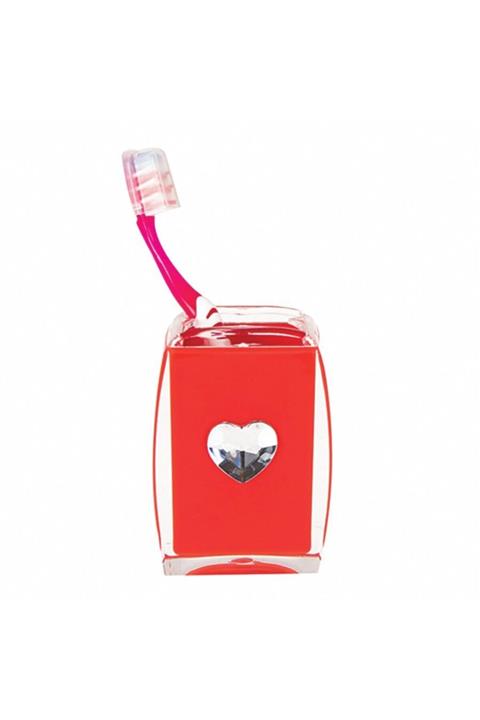 Bosphorus Diş Fırçalık Kırmızı Kalpli