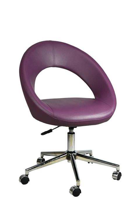 Bürocci Miranda Metal Ayaklı Çalışma Koltuğu Mor