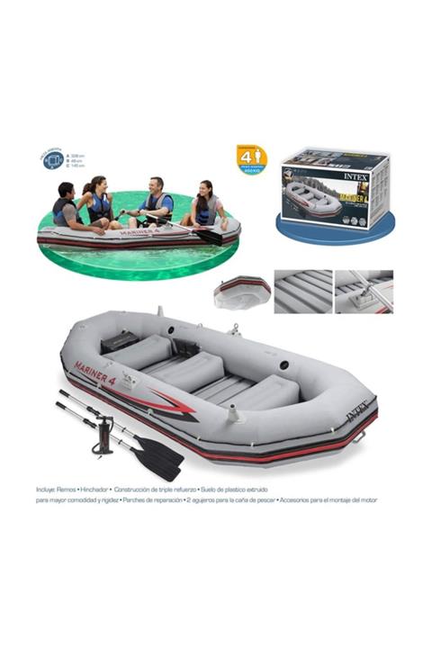 Intex Mariner 4 Bot Set 320 kg 328X145X47 Kürek-Pompa 68376