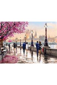 Hobigun Elmas Mozaik Tablo Diamond Painting Kit Puzzle - Sahilde Yürüyüş - 50x40