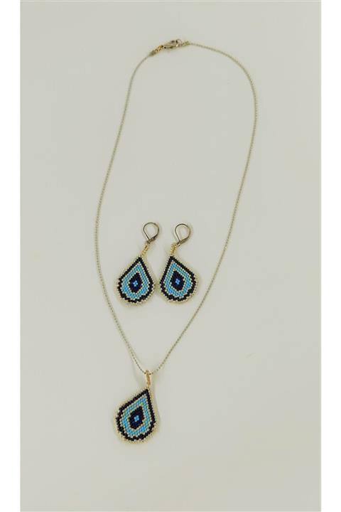 anatolianhandmade Miyuki Damla Kolye Set Takım