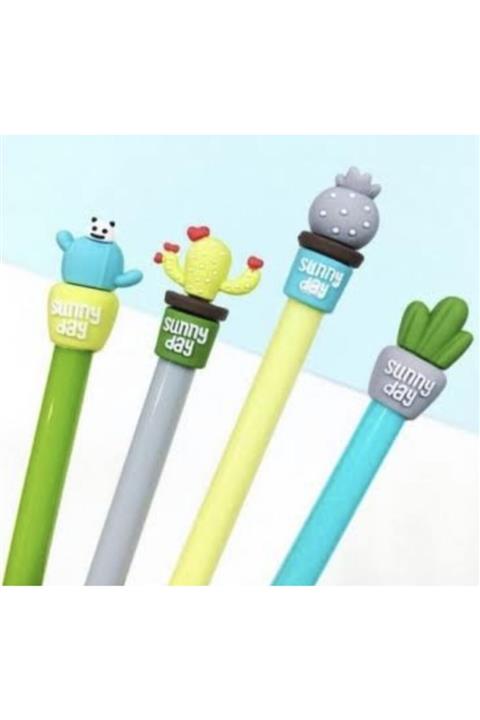 SENİNDÜŞLERİN 4lü Kaktüs Figürlü Yumurtlayan Kurşun Kalem Seti