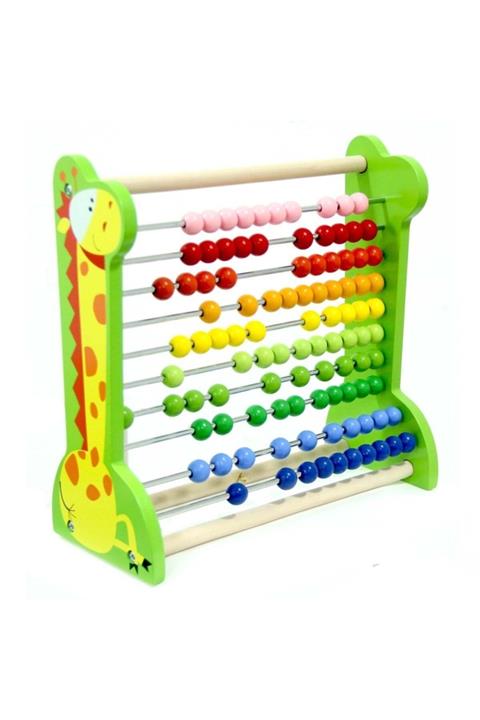Burnis Toy Toys Ahşap Zürafalı Abaküs Fırsat