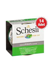 Schesir Suda Pişirilmiş Tavuk Etli Konserve Kedi Mamasi 85 Gr - 14 Adet