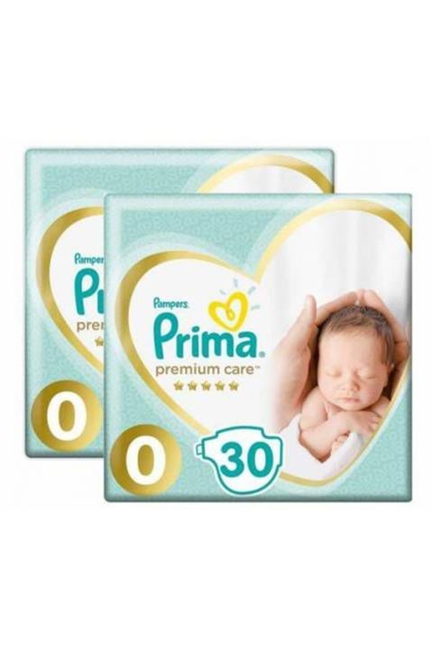 Prima Premium Care Premature Bebek Bezi 0 Beden 1,5-2.5 kg 30'lu 2 Paket 60 Adet