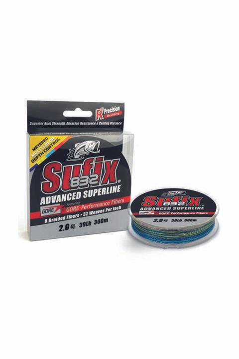 SUFIX 832 Advanced Superline İp Olta Misinası MULTICOLOR 0.15MM / 9.2KG / 300MT