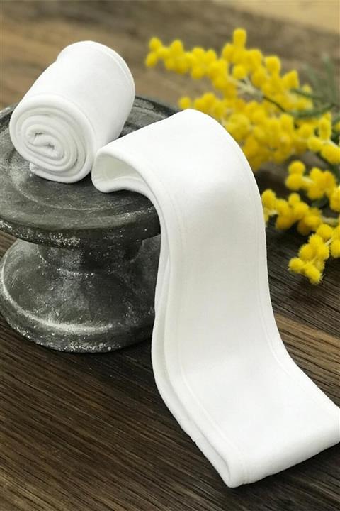 Ecocotton Beyaz Pamuk Saç Bandı