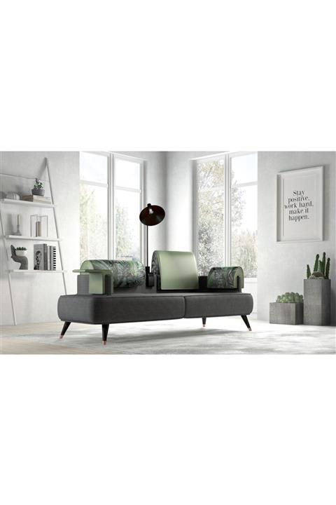 Veggy Home Veggy Fonksiyonel Üçlü Koltuk Oturma Birimi