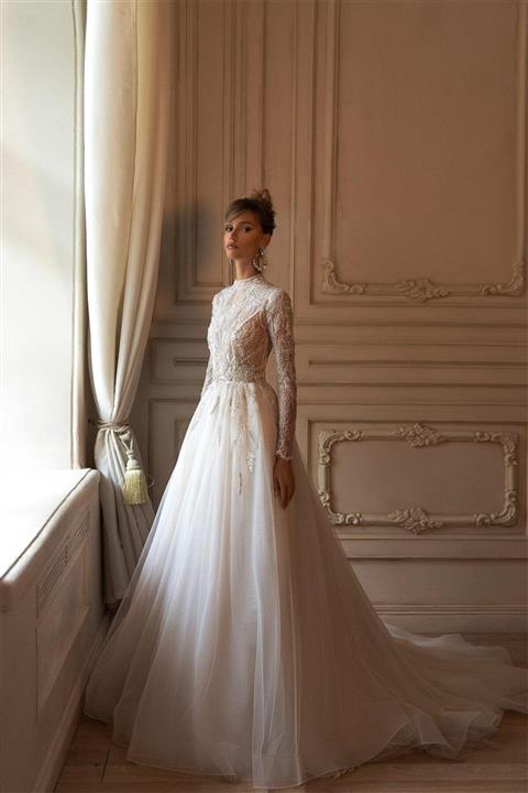 Ria Tener A Kesim Silver Model Gelinlik