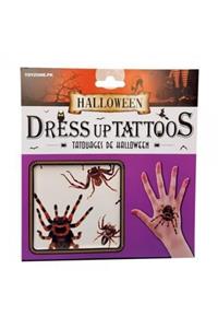 HİLALSHOP Cadılar Bayramı Halloween Dövme Tattoos 12li Karışık Model