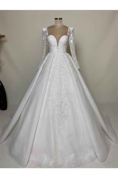 berissima bride Gemını-taş Işlemeli A Model Gelinlik