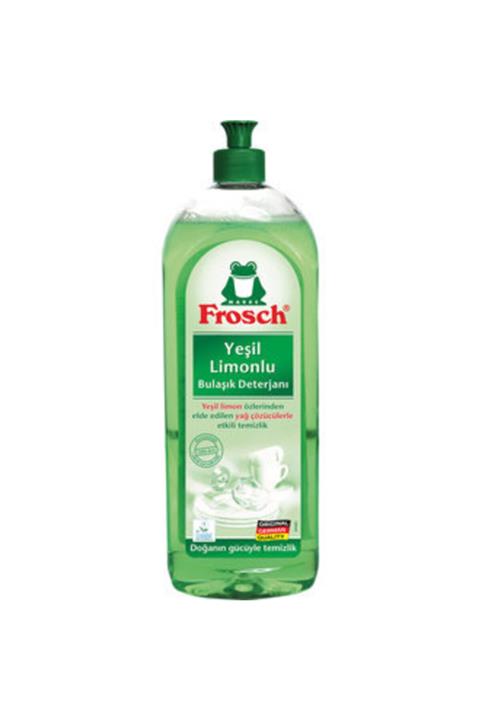 Frosch Yeşil Limonlu Bitkisel Sıvı Bulaşık Deterjanı 750 Ml.