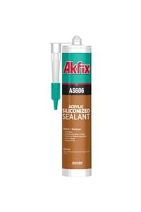 Akfix As606 Silikonize Akrilik Mastik 500 Gr Gri