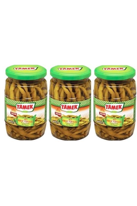 TAMEK Acı Biber Yakan Biber Turşusu 330 Gr X 3 Adet