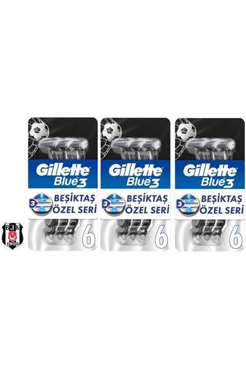 Gillette Blue3 6lı Besiktas Taraftar Paketi X 3 Adet