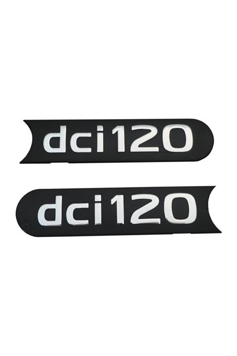 Bross Otomotiv Renault Master Için 2 Adet Siyah Dci120 Monogram Amlemi Yazısı