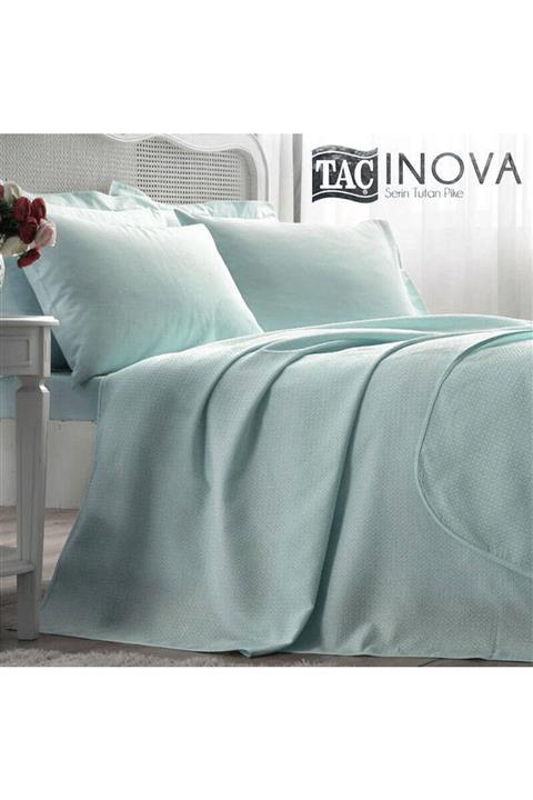 Taç Tek Kişilik Serin Tutan Pike Takımı-Cool Mavi 60153207