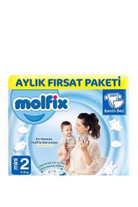 Molfix Bebek Bezi 2 Beden Mini Aylık Fırsat Paketi 100 Adet