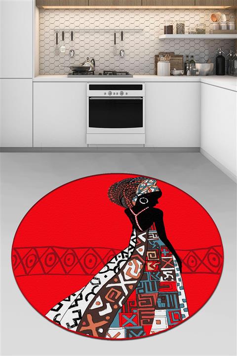 Chilai Home Dress Çap Mutfak Halısı Djt Makinede Yıkanabilir Kaymaz Tabanlı Mutfak Halısı