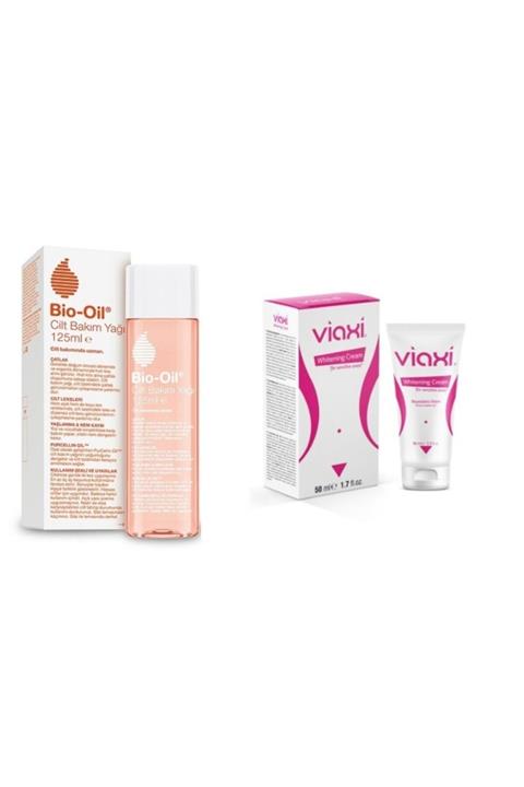 BioOil Viaxi Whitening Cream 50ml+bio Oil Kırışıklık Karşıtı Cilt Bakım Yağı 125 ml