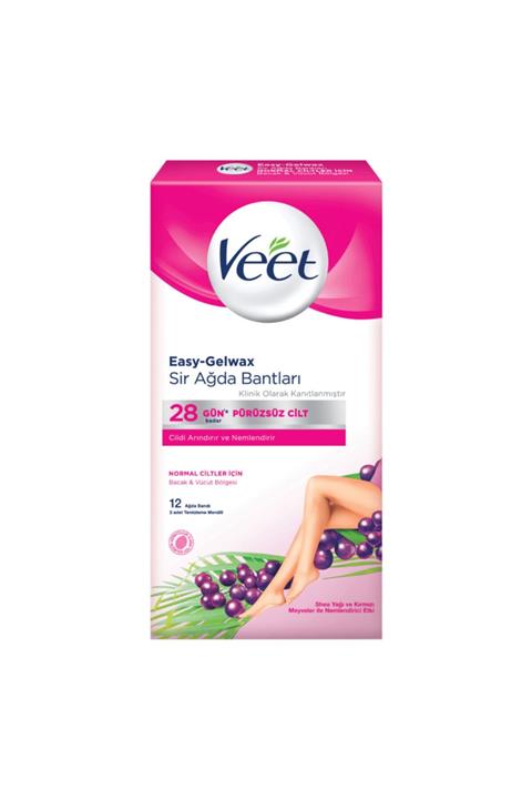 Veet Ağda Bandı 12' Li Normal Ciltler Için