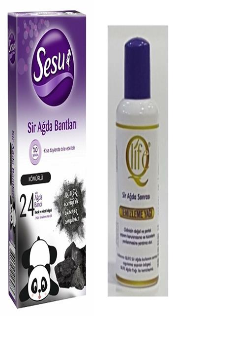 Sesu Kömürlü Ağda Bandı + Ağda Yağı