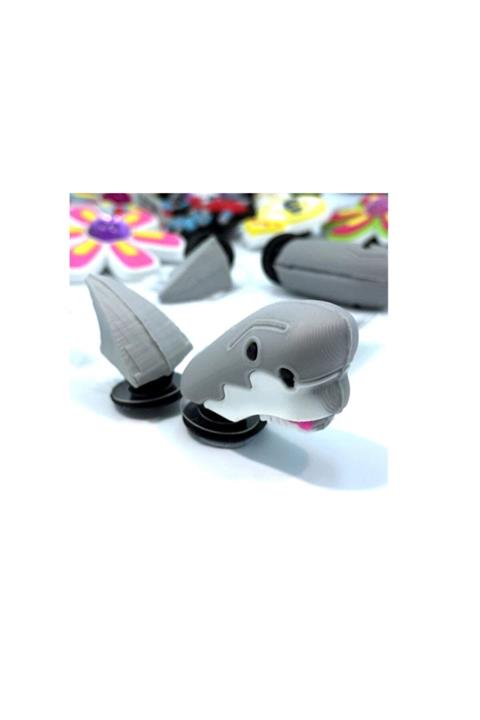 Croci 1 Adet 3 D Crocs Terlik Süsü (3 Parça) Köpek Balığı