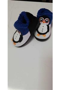 ALYAKİDS Unisex Çocuk Mavi Penguenli Panduf