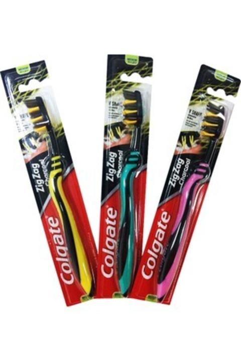 Colgate Zig Zag Charcoal Diş Arası Temizliği Orta Diş Fırçası 3lü Paket