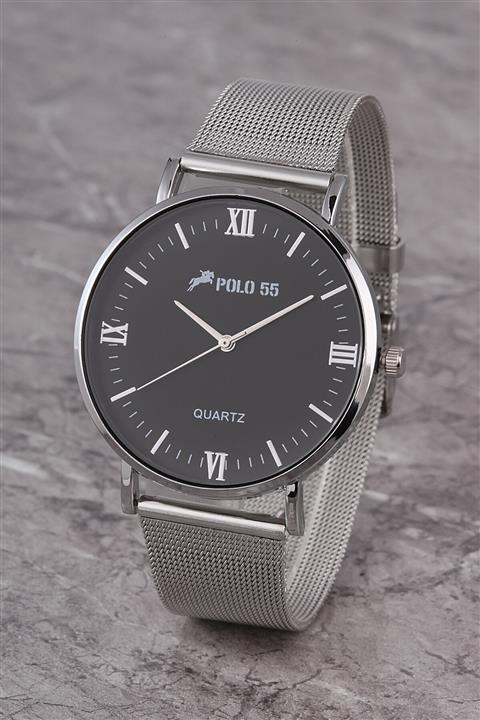 Polo55 Pleh001r01 Erkek Saat Roma Rakamlı Şık Kadran Hasır Kordon