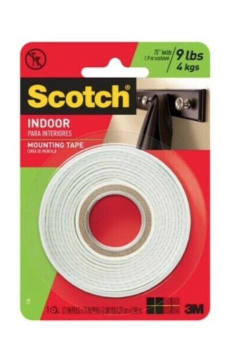 3M Scotch 110 Çift Taraflı Montaj Bandı 12mm*2mt