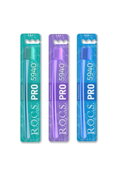 R.O.C.S. Pro 5940 Soft Diş Fırçası 3 Adet