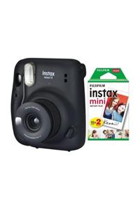 Fujifilm Instax Mini 11 Siyah Fotoğraf Makinesi 20'li Film