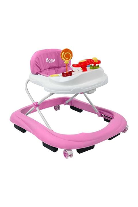 BabyHope Pembe Lüks Oyuncaklı Yürüteç 217