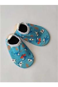 Babyloou Unisex Çocuk Çok Renkli Balina Figürlü Deniz Ayakkabısı