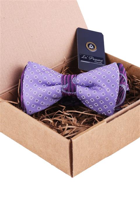 La Pescara Lila İpek Papyon SB75