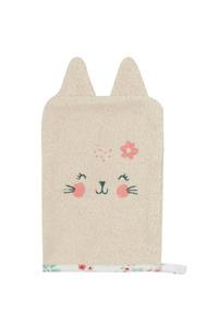 Nefa Tavşan Motifli Pamuklu Havlu Kese 15x20 cm