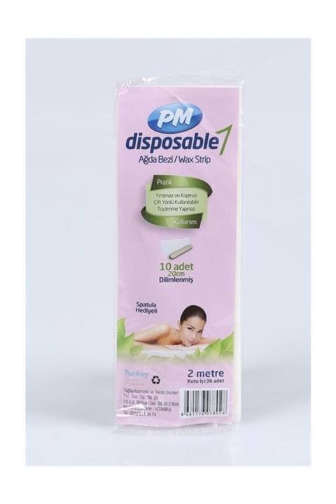 PM Ağda Bezi 20 Cm Dilimlenmiş 10 Adet 2 M Spatulalı