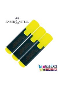 Faber Castell Fosforlu Kalem 3lü 3sarı