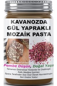 SPANA Kavanozda Gül Yapraklı Mozaik Pasta Ev Yapımı Katkısız 330 gr