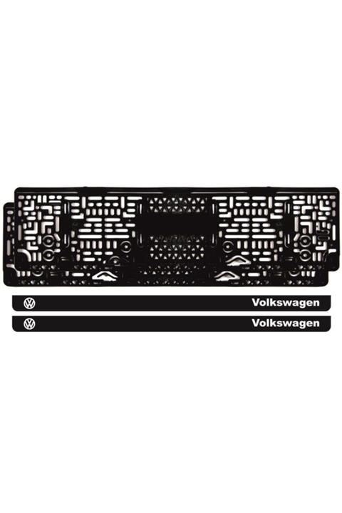 Ömr Dizayn Hediye Lazer Kesim -volkwagen Logolu- Takmatik Plakalık