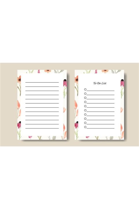 Ünsal Desing Yapılacaklar Listesi  Notlar Seti Yazılabilir Silinebilir 21x29.7cm To Do List  Notes