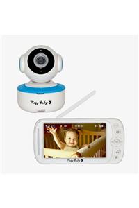 Mofy Baby Mb-50 5 Inç Lcd Ekranlı Otomatik Gece Görüşlü Çocuk Kamerası Bebek Izleme Monitörü Telsizi Mavi