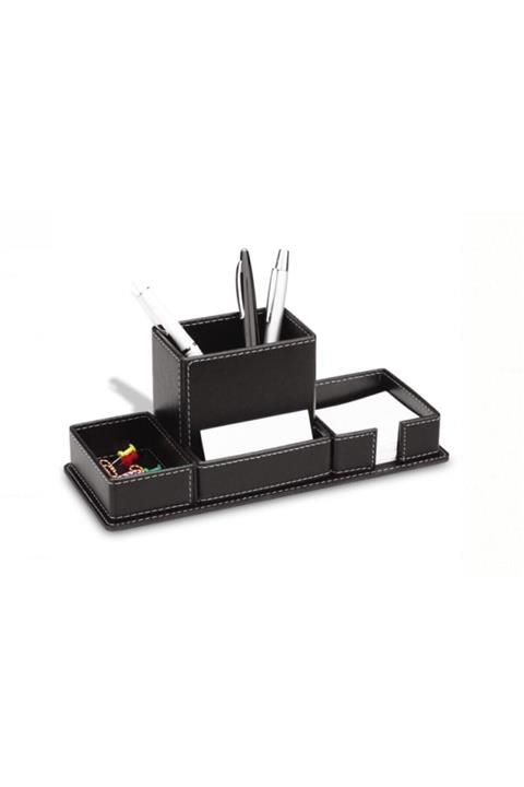 CAN TREND Masa Üstü Deri Kalemlik Ataçlık Notluk Kartvizitlik