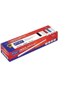 KRAF Dosya Sırtlıgı 8mm Oval 100 Lu Kırmızı 35 Sy