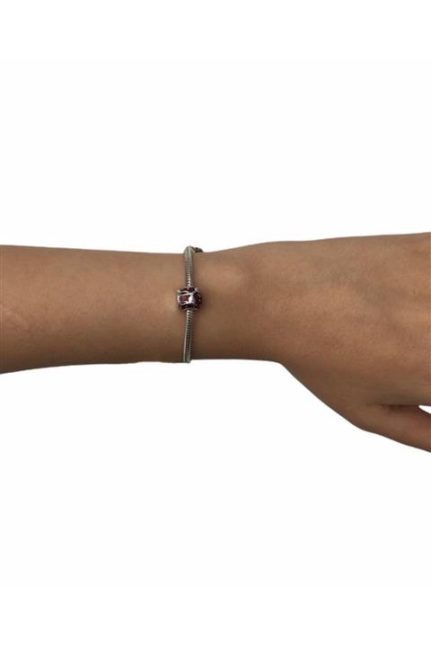 My Story Noel Geyik Kırmızı Gümüş Charm